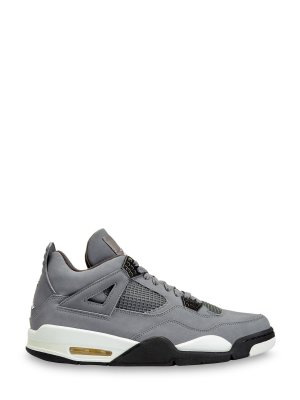 Кроссовки 4 Retro Cool Grey Jordan. Цвет: серый