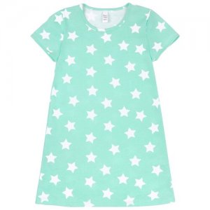Сорочка ночная 358П-171 для девочки, цвет мятный, размер 104 BOSSA NOVA. Цвет: зеленый