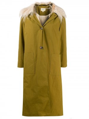 Однобортное пальто Bellerose. Цвет: зеленый