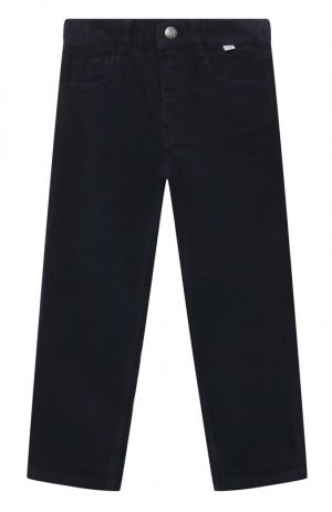 Хлопковые брюки Il Gufo. Цвет: синий