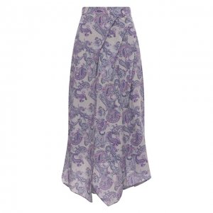 Шелковая юбка Isabel Marant. Цвет: фиолетовый