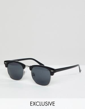 Черные солнцезащитные очки кошачий глаз Inspired эксклюзивно для ASOS Reclaimed Vintage. Цвет: черный
