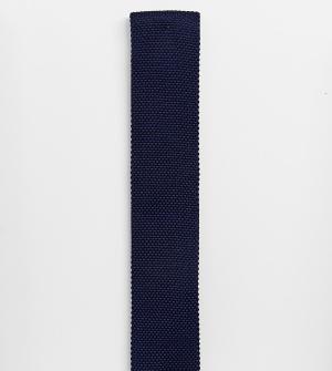 Темно-синий трикотажный галстук Noak. Цвет: темно-синий
