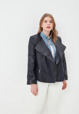 Куртка кожаная Mondial 404. Цвет: синий