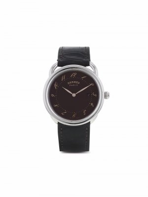 Наручные часы Arceau pre-owned 38 мм Hermès. Цвет: коричневый