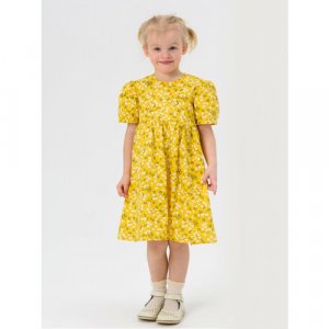 Платье, размер 116/122, желтый Мирмишелька. Цвет: желтый/желтый