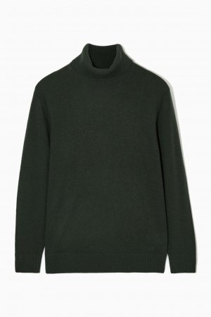 Джемпер Wool Cashmere Turtleneck, темно-зеленый COS