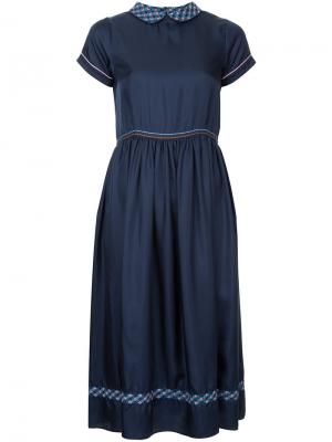 Платье с присборенной талией Jupe By Jackie. Цвет: синий