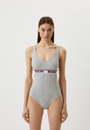 Боди Moschino Underwear. Цвет: серый
