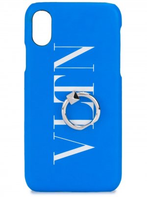 Чехол для iPhone X/XS Valentino. Цвет: синий