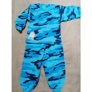 Пижама , размер 134-68, голубой, мультиколор РУСЬ. Цвет: микс/синий/голубой