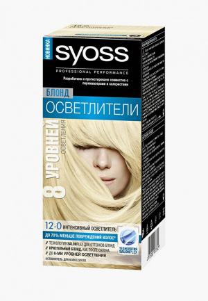 Краска для волос Syoss Oleo Intense 12-0 Платиновый блонд экстра 122,5 мл + 10 г. Цвет: белый
