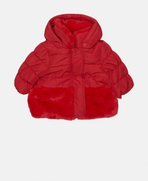 Куртка из искусственного меха , красный Chicco