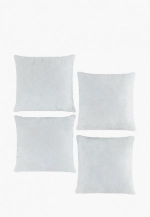 Комплект подушек декоративных Унисон внутренние, без наволочек 40х40 (4 шт.). Цвет: белый