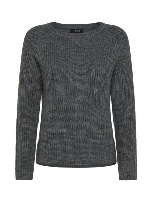 Collection свитер в рубчик с вырезом лодочкой., серый Koan. Цвет: серый