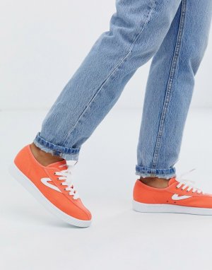 Оранжевые кеды со шнуровкой -Белый Tretorn