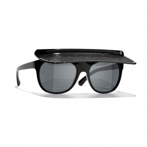 Солнцезащитные очки Square Nylon, черный Chanel