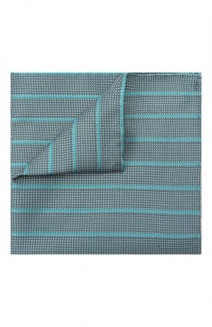 Шелковый платок Giorgio Armani. Цвет: голубой