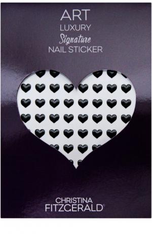 Наклейка для ногтей Черное сердечко (96 шт) Christina Fitzgerald. Цвет: бесцветный