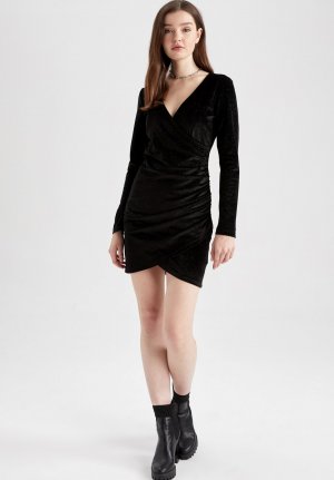 Коктейльное платье , черный DeFacto