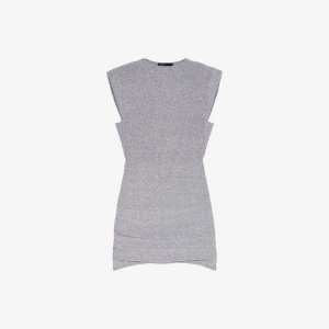 Платье мини Rilver из эластичной ткани с блестками , цвет noir / gris Maje