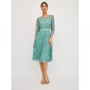 Платье , размер 46, зеленый BrandStoff. Цвет: лазурный/зеленый