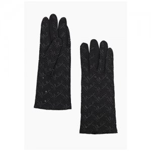 Перчатки женские (0701-7-3) размер 6-7, черный Nadia Piskun. Цвет: черный
