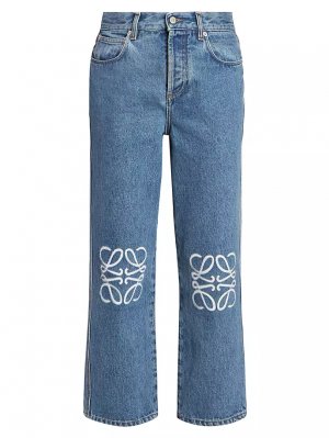 Укороченные джинсы Anagram со средней посадкой , цвет mid blue denim Loewe
