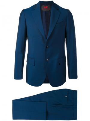 Двубортный пиджак Mp Massimo Piombo. Цвет: синий