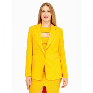 Пиджак , размер 42, желтый PATRIZIA PEPE. Цвет: желтый