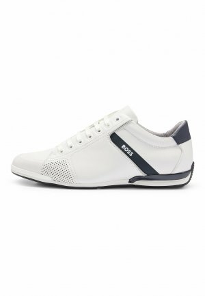 Спортивные туфли на шнуровке SATURN_LOWP_LUX4 A_N , белые BOSS