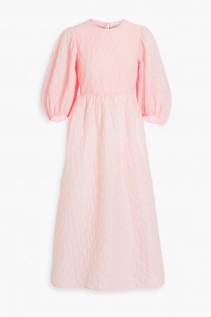 Платье миди Karmen со сборками из матлассе CECILIE BAHNSEN, розовый Bahnsen