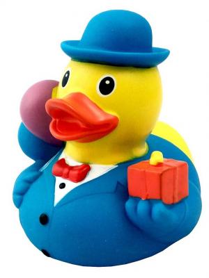 Уточка день рождения Funny ducks 1818. Цвет: голубой