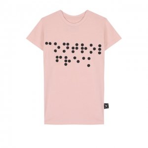 Хлопковая футболка с декором NUNUNU. Цвет: розовый