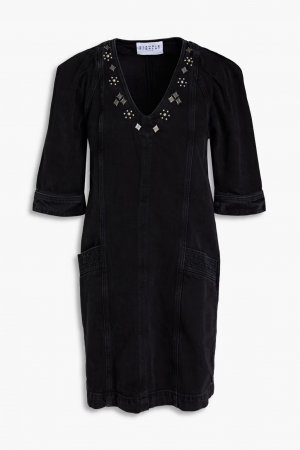 Джинсовое платье мини Roma с заклепками , черный Claudie Pierlot
