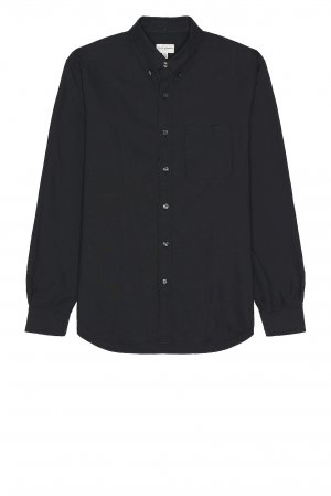 Рубашка Oxford Solid Long Sleeve, черный Club Monaco