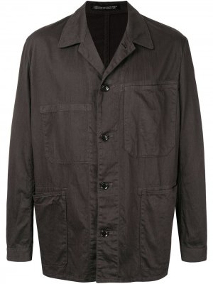 Куртка с накладными карманами и длинными рукавами Yohji Yamamoto. Цвет: коричневый