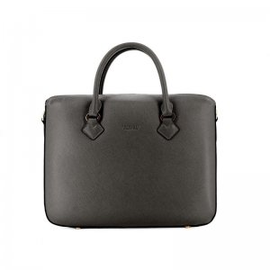 Женская сумка для ноутбука , черная Maison Pourchet. Цвет: черный