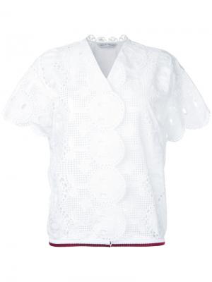 Вышитая рубашка Tsumori Chisato. Цвет: белый
