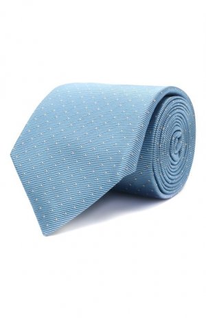 Шелковый галстук Zilli. Цвет: голубой