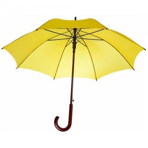 Жёлтый зонт-трость (купол 100 см) NoBrand. Цвет: желтый