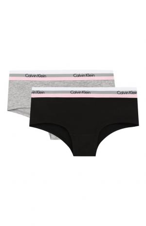 Комплект из двух хлопковых трусов Calvin Klein Underwear. Цвет: черный