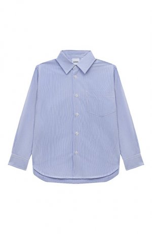 Хлопковая рубашка Aspesi. Цвет: голубой