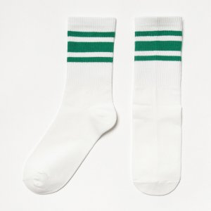 Носки MINAKU. Цвет: белый, зеленый