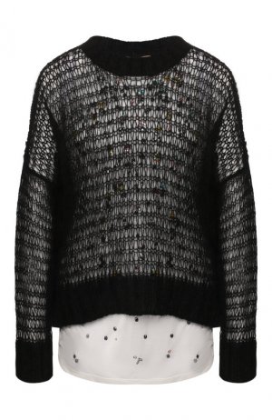 Комплект из пуловера с топом No. 21. Цвет: черный