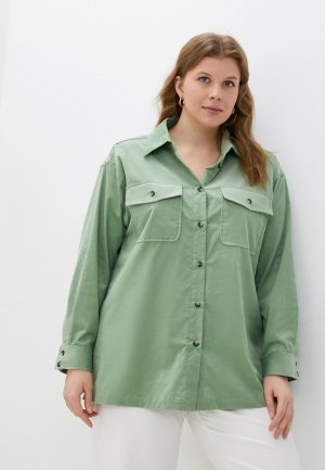 Рубашка Modress. Цвет: зеленый