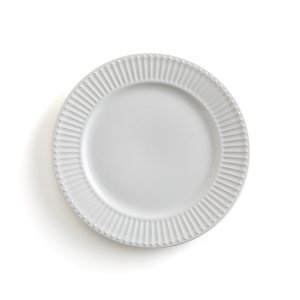 Комплект из 6 плоских тарелок LaRedoute. Цвет: белый