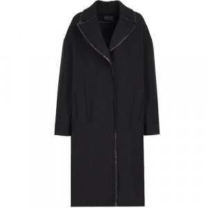 Пальто , средней длины, размер 48, черный Sonia Speciale. Цвет: черный