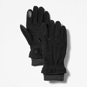 Перчатки , размер M, черный Timberland. Цвет: черный