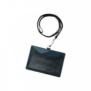 Чехол-кошелек для документов с камуфляжным принтом, темно-синий Porter-Yoshida & Co.